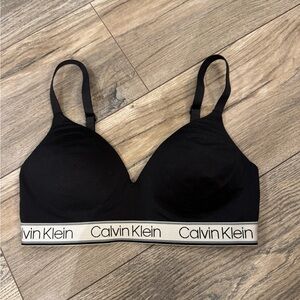 Calvin Klein Black wireless padded bra